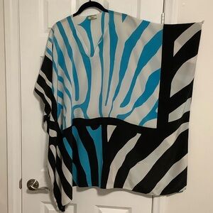 Issa London Blue and Black Mini Dress